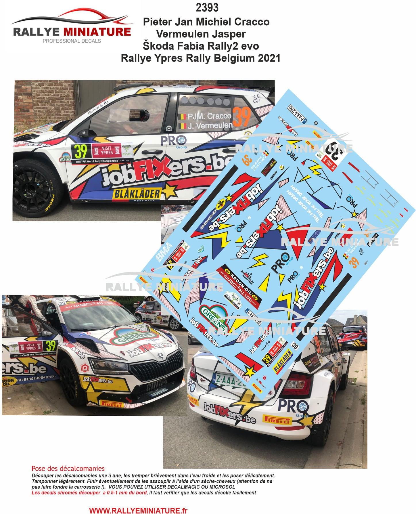 ROSSETTI DECAL  1/43 SKODA FABIA R5 Rally 2 VALLI   2017 
